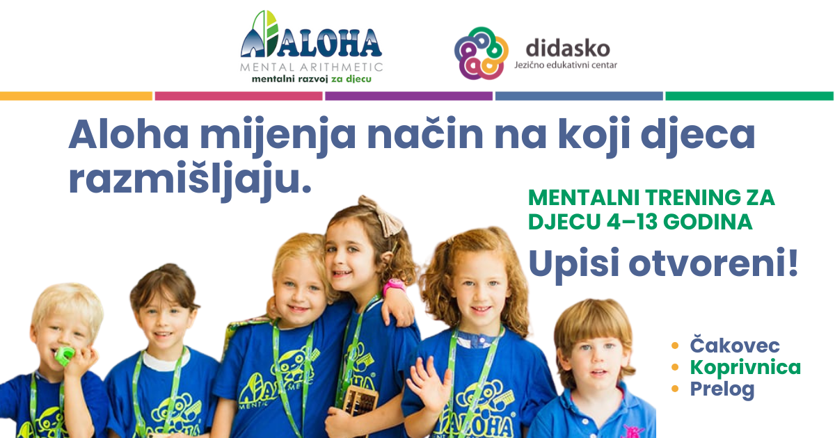 UPISI u ALOHA - mentalni trening za djecu (4-13 godina)